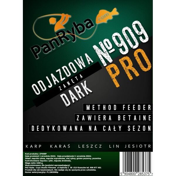 Pan Ryba Zanęta Method Feeder Pan Ryba – 909 Dark Pro 14239328 5904800285375