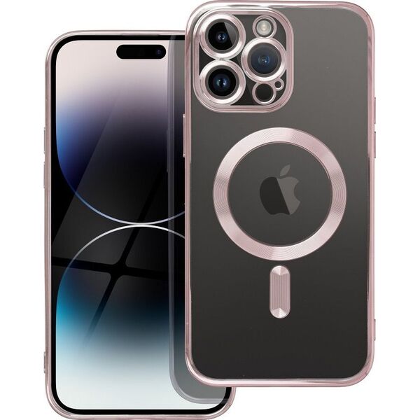 OEM Futerał ELECTRO MAG COVER kompatybilny z MagSafe do IPHONE 14 Pro złoty róż 14242657 5903396209109