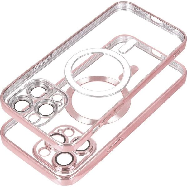 OEM Futerał ELECTRO MAG COVER kompatybilny z MagSafe do IPHONE 14 Pro złoty róż 14242657 5903396209109