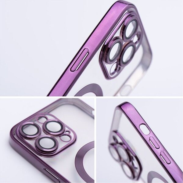 OEM Futerał ELECTRO MAG COVER kompatybilny z MagSafe do IPHONE 13 Pro fioletowy 14242659 5903396208935