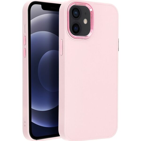 OEM Futerał FRAME do IPHONE 12 Mini pudrowy róż 14242672 5903396217999