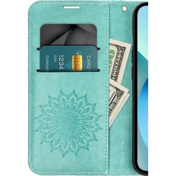 OEM Kabura MEZZO Book do SAMSUNG A15 4G / A15 5G mandala zielony 14242933 5903396239892