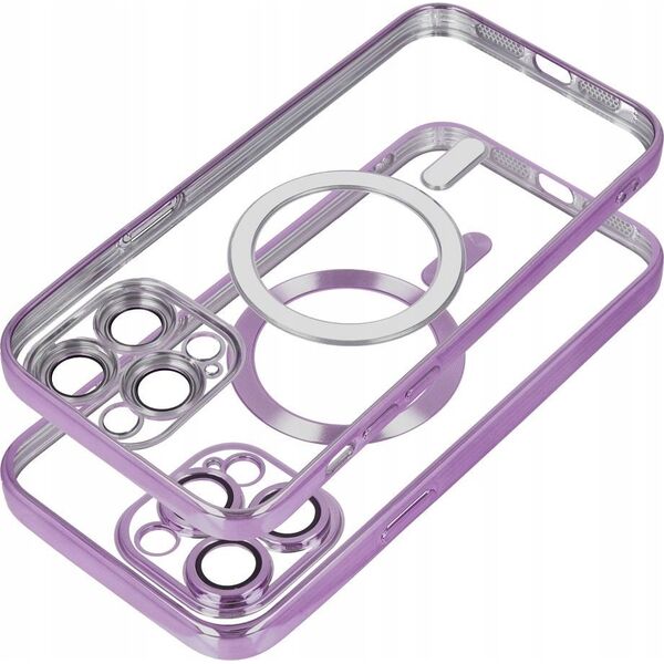 OEM Futerał ELECTRO MAG COVER kompatybilny z MagSafe do IPHONE 16 fioletowy 14243214 5903396304101