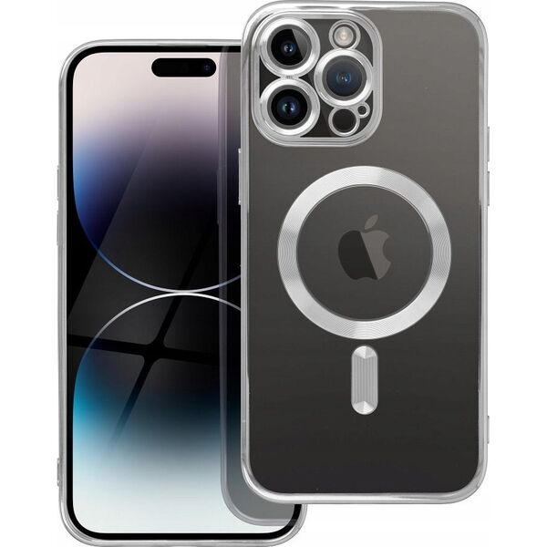 OEM Futerał ELECTRO MAG COVER kompatybilny z MagSafe do IPHONE 16 Plus srebrny 14243232 5903396304644