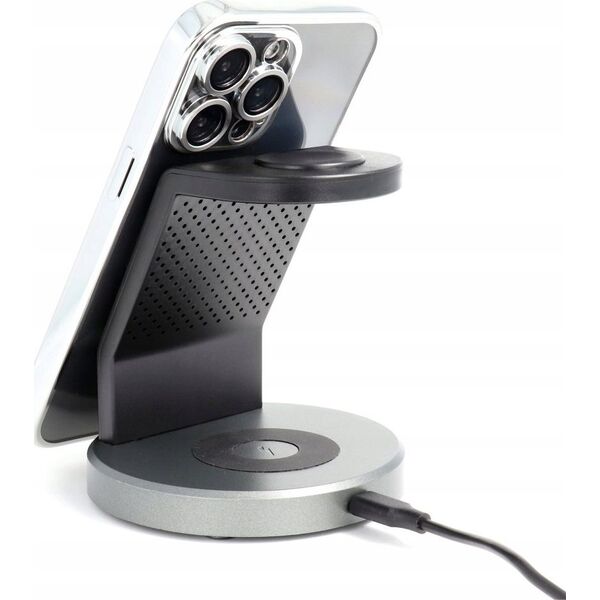 OEM Futerał ELECTRO MAG COVER kompatybilny z MagSafe do IPHONE 16 Plus srebrny 14243232 5903396304644