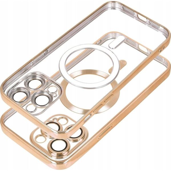OEM Futerał ELECTRO MAG COVER kompatybilny z MagSafe do IPHONE 16 złoty 14243252 5903396304088