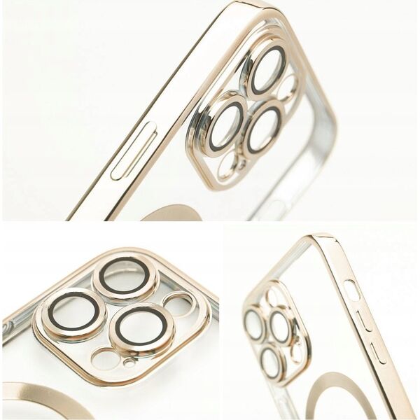OEM Futerał ELECTRO MAG COVER kompatybilny z MagSafe do IPHONE 16 złoty 14243252 5903396304088