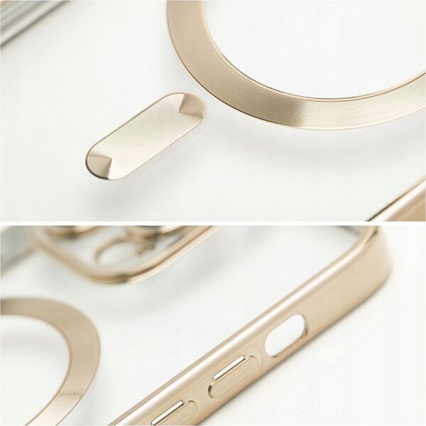 OEM Futerał ELECTRO MAG COVER kompatybilny z MagSafe do IPHONE 16 złoty 14243252 5903396304088