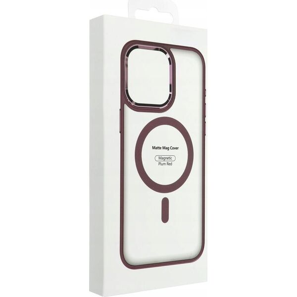 OEM Futerał MATTE MAG COVER kompatybilny z MagSafe do IPHONE 16 czerwony 14243325 5903396309977