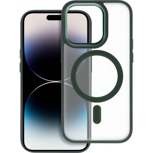 OEM Futerał MATTE MAG COVER kompatybilny z MagSafe do IPHONE 16 Plus zielony 14243330 5903396309908