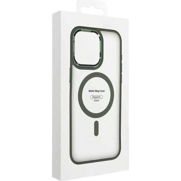 OEM Futerał MATTE MAG COVER kompatybilny z MagSafe do IPHONE 16 Plus zielony 14243330 5903396309908