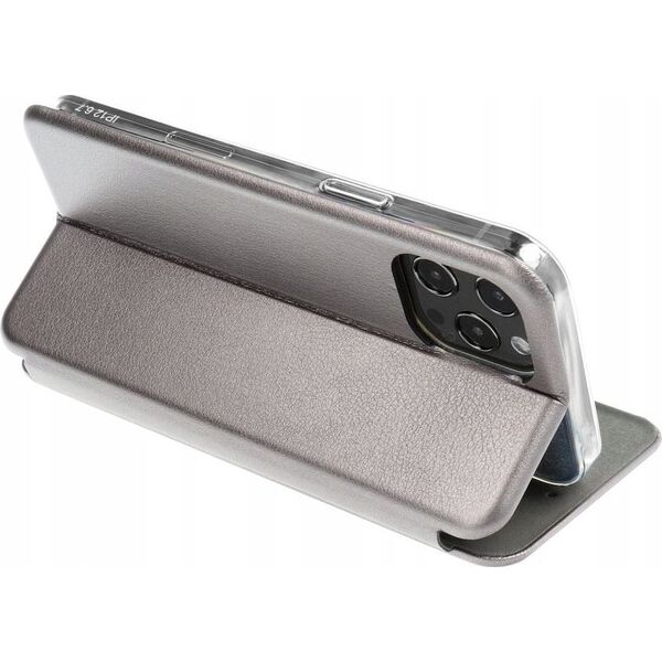 OEM Kabura ELEGANCE Book do IPHONE 16 Pro Max stalowy 14243433 5903396313998