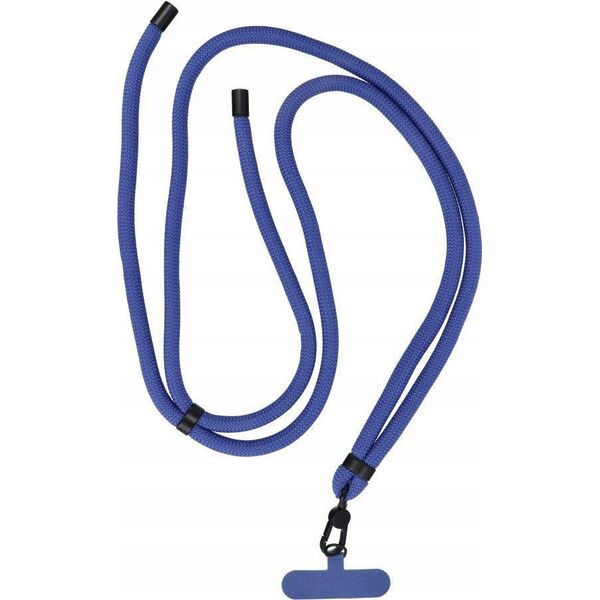 OEM Zawieszka SWING (8mm) do telefonu z regulacją długości / długość sznura 165cm (max 82,5cm w pętli) / na ramię lub szyję - granatowy 14243445 5903396322778