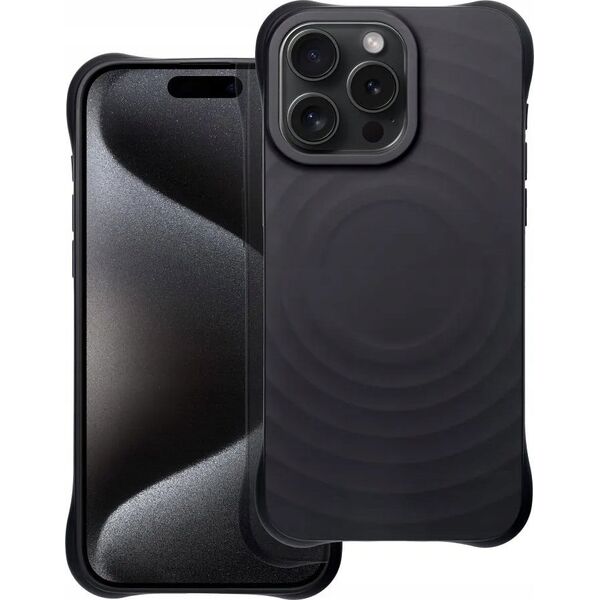 OEM Silicone Zephyr Mag Cover kompatybilny z MagSafe do IPHONE 15 PRO czarny 14243446 5903396301452