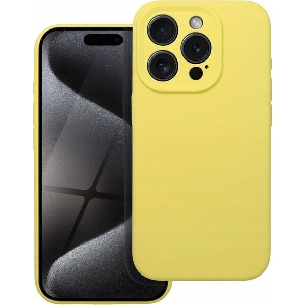 OEM Futerał SILICONE 2mm do IPHONE 16 Pro Max żółty 14243463 5903396323232