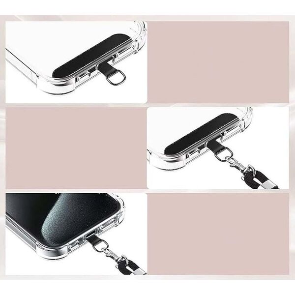 OEM Zawieszka SWING (8mm) do telefonu z regulacją długości / długość sznura 165cm (max 82,5cm w pętli) / na ramię lub szyję - czerwony 14243473 5903396322082