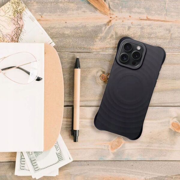 OEM Silicone Zephyr Mag Cover kompatybilny z MagSafe do IPHONE 16 PRO czarny 14243488 5903396301612