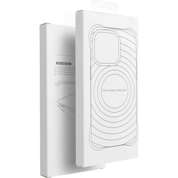 OEM Silicone Zephyr Mag Cover kompatybilny z MagSafe do IPHONE 16 PRO MAX biały 14243490 5903396303814