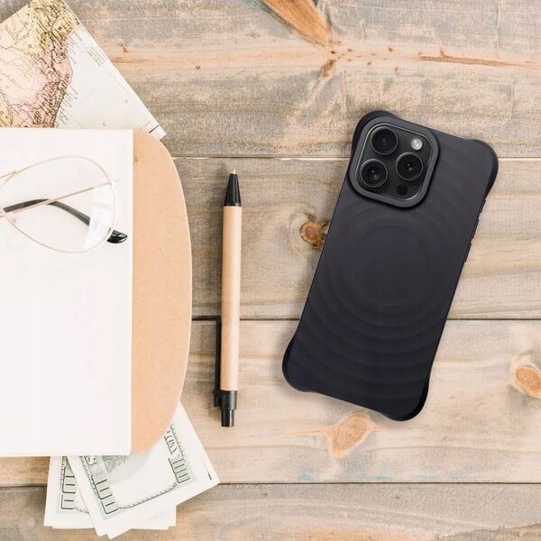 OEM Silicone Zephyr Mag Cover kompatybilny z MagSafe do IPHONE 16 PLUS czarny 14243492 5903396301636