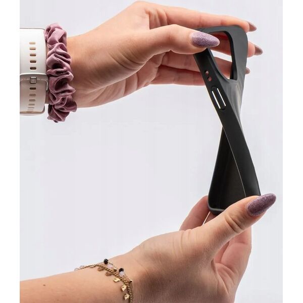 OEM Silicone Zephyr Mag Cover kompatybilny z MagSafe do IPHONE 16 PLUS czarny 14243492 5903396301636