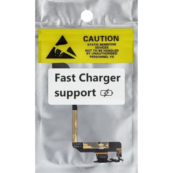 OEM Taśma ładowania USB do IPHONE XS czarna (demotaż) 14243530 5903396306020