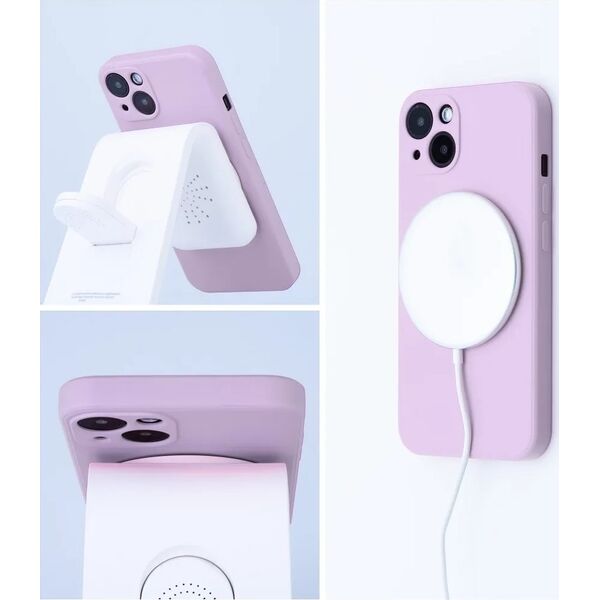 OEM Futerał SILICONE MAG COVER kompatybilny z MagSafe do IPHONE 16 Plus różowy 14243615 5903396325205