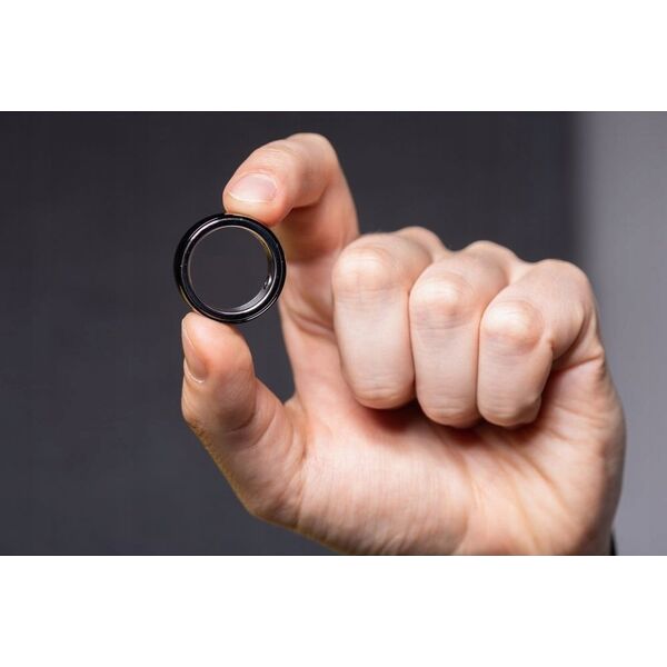 Smartwatch OEM Smart Ring R8- inteligentny pierścień ceramiczny ze stacją ładującą rozmiar 18mm czarny 14243626 5903396322907