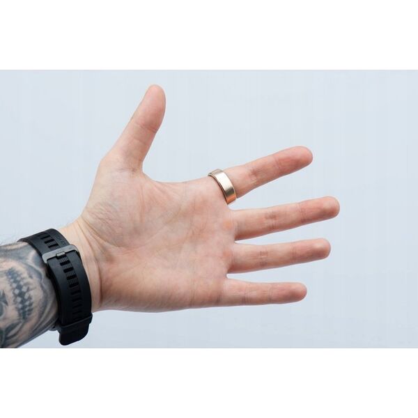 Smartwatch OEM Smart Ring R11M- inteligentny pierścień ze stali ze stacją ładującą rozmiar 12 (21,4mm) złoty 14243639 5903396324444