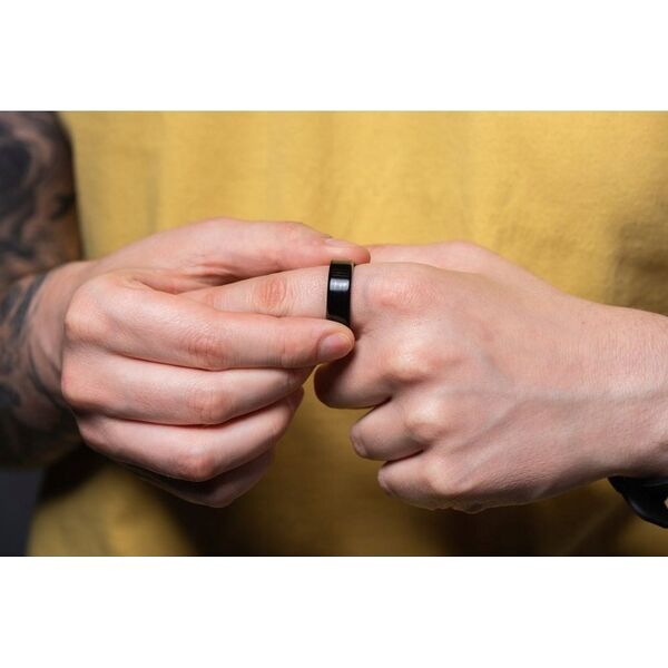 Smartwatch OEM Smart Ring R8- inteligentny pierścień ceramiczny ze stacją ładującą rozmiar 15,4mm czarny 14243666 5903396322891