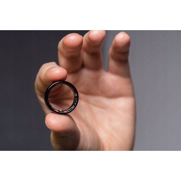 Smartwatch OEM Smart Ring R11M- inteligentny pierścień ze stali ze stacją ładującą rozmiar 10 (19,8mm) czarny 14243667 5903396322853