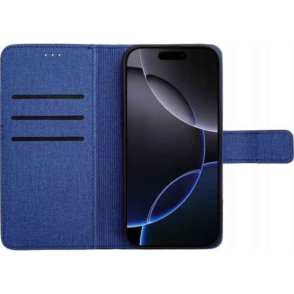 OEM Kabura GOMMA Book do IPHONE 16 Plus niebieski 14243697 5903396327445
