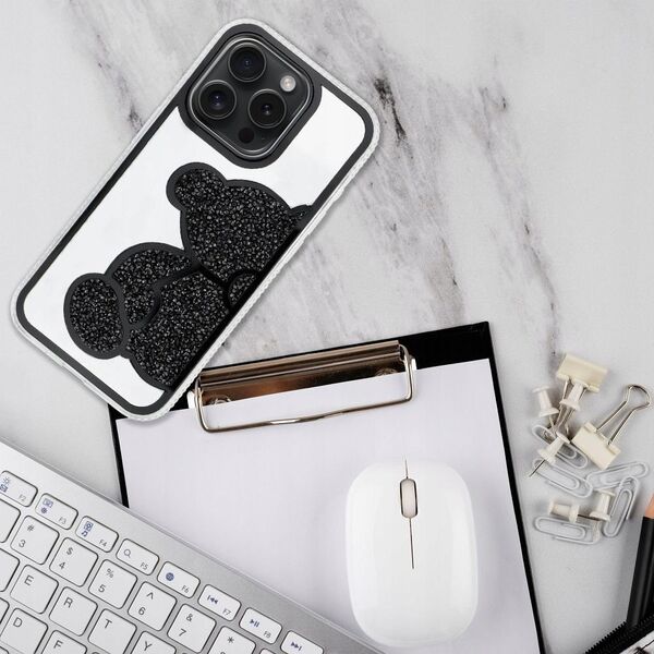 OEM Futerał TEDDY BEAR do IPHONE 14 Pro Max czarny 14243720 5903396326721