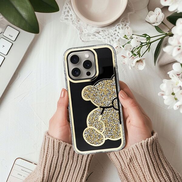 OEM Futerał TEDDY BEAR do IPHONE 14 Pro Max złoty 14243729 5903396326998