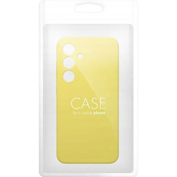 OEM Futerał SILICONE 2mm do SAMSUNG S24 FE żółty 14243733 5903396326912