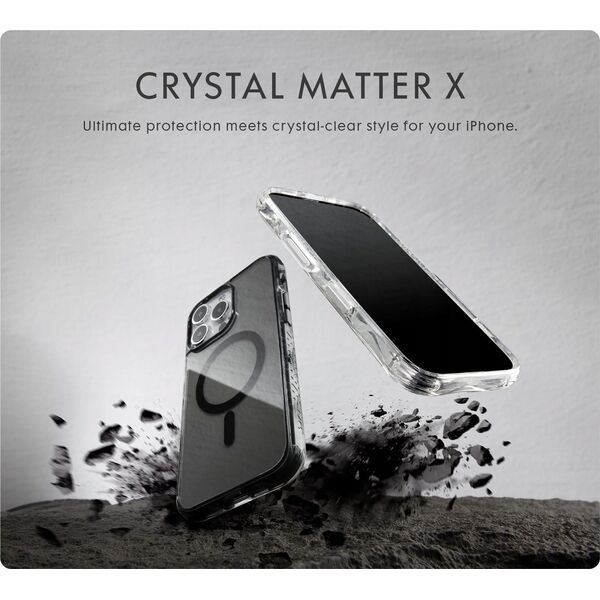 PICOM Laut Crystal Matter X - obudowa ochronna do iPhone 16 kompatybilna z MagSafe (black crystal) 14246530 4895206939355