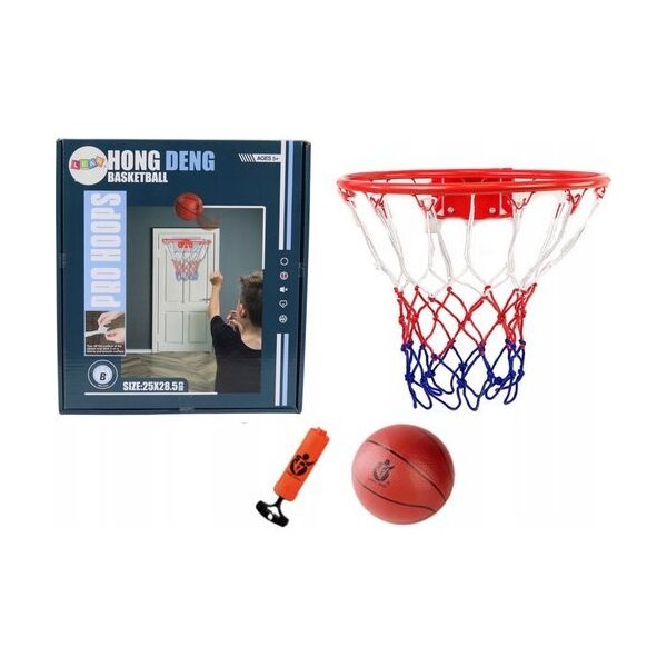 LeanToys Zestaw Do Gry w Koszykówkę Obręcz Piłka Pompka 14247307 5905991031147