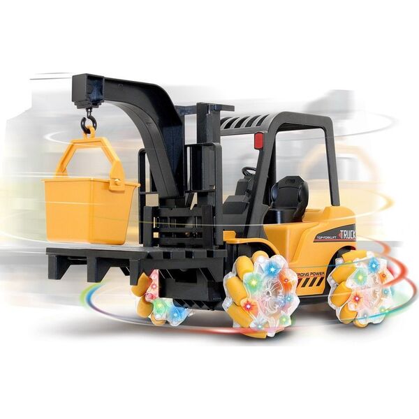 LeanToys Zdalnie Sterowany Wózek Widłowy Obrót 360 stopni Świecące Koła 14249955 5904665998069