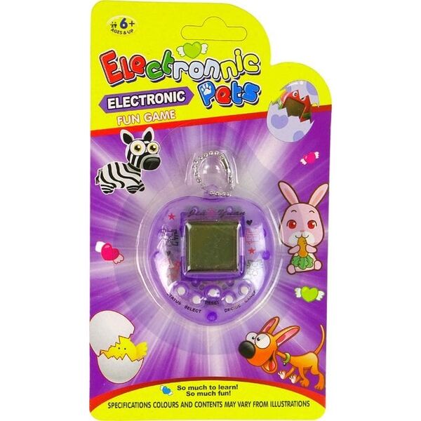 LeanToys Gra Elektroniczna Tamagotchi Zwierzątko Fioletowa LEAN Toys 14252578 5905214977160