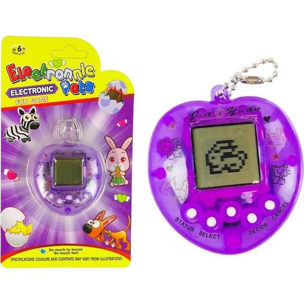 LeanToys Gra Elektroniczna Tamagotchi Zwierzątko Fioletowa LEAN Toys 14252578 5905214977160