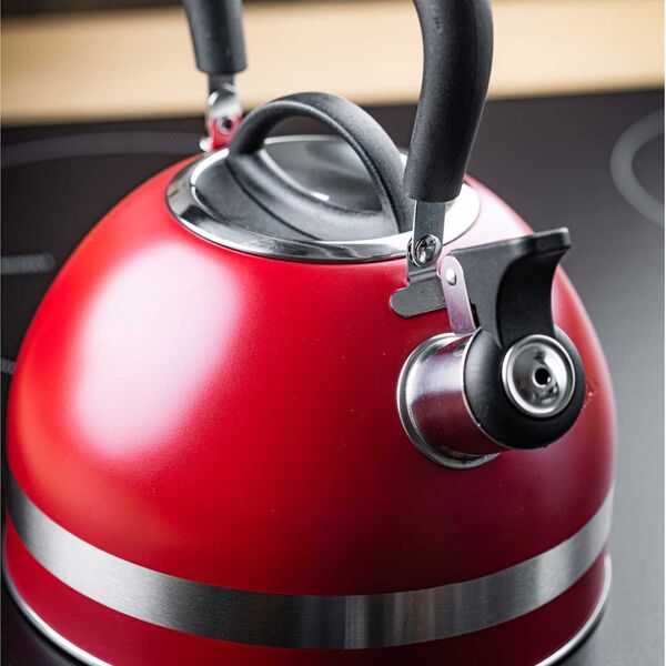 KingHoff CZAJNIK 1,8L Z GWIZDKIEM KINGHOFF KH-1853 CZERWONY 14253832 5908287218536