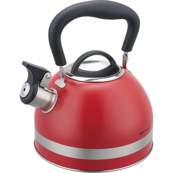 KingHoff CZAJNIK 1,8L Z GWIZDKIEM KINGHOFF KH-1853 CZERWONY 14253832 5908287218536