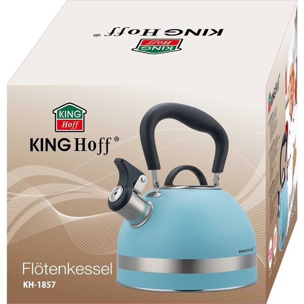 KingHoff CZAJNIK 1,8L Z GWIZDKIEM KINGHOFF KH-1857 NIEBIESKI 14253834 5908287218574