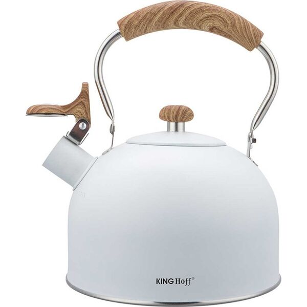 KingHoff CZAJNIK 2,5L Z GWIZDKIEM KINGHOFF KH-1860 BIAŁY 14253837 5908287218604