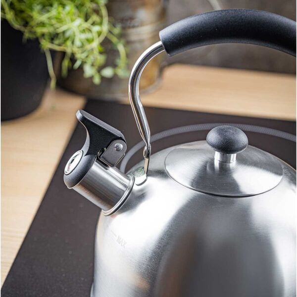 KingHoff CZAJNIK 2,5L Z GWIZDKIEM KINGHOFF KH-1859 SREBRNY 14253843 5908287218598