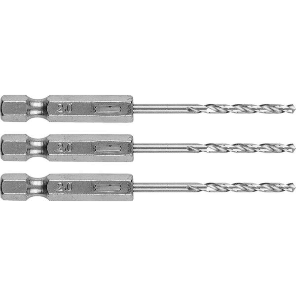 Wiertło Graphite Wiertło do metalu Hex 2.0 mm, 3 szt. 14254203 5902062072818