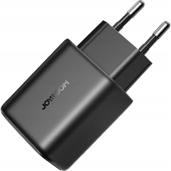 Ładowarka Joyroom Ładowarka Joyroom JR-TCF23 sieciowa USB-C 25W SFC / PPS / PD - czarna + kabel USB-C / USB-C 1m 14254270 6956116723453