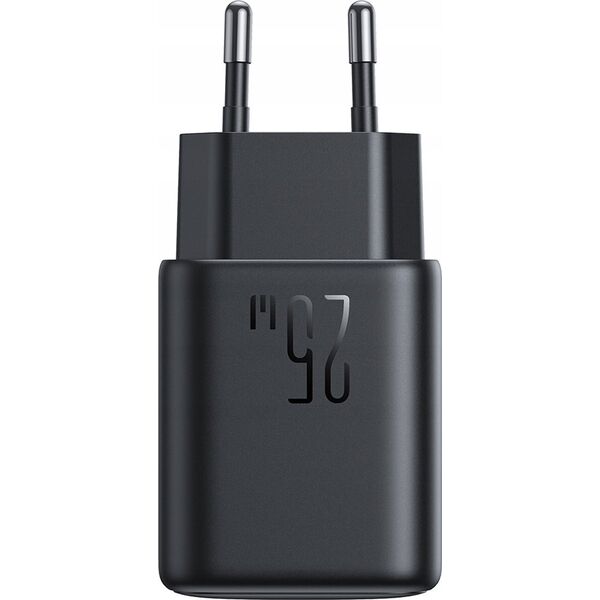 Ładowarka Joyroom Ładowarka Joyroom JR-TCF23 sieciowa USB-C 25W SFC / PPS / PD - czarna + kabel USB-C / USB-C 1m 14254270 6956116723453