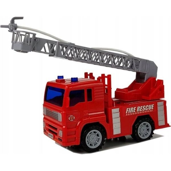LeanToys Wóz Strażacki Straż Pożarna z Drabiną na Baterie z Wodą 1:20 LEAN Toys 14255156 5905991018414