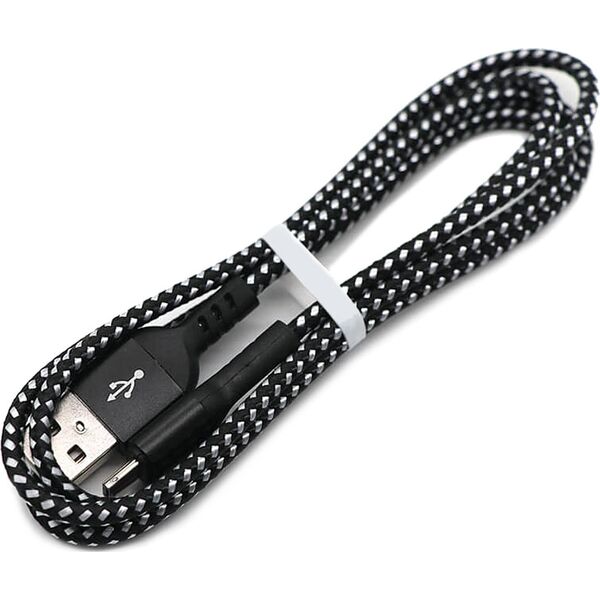 Kabel USB Maclean Kabel do iPhone Maclean, do iPhone, Wspierający Fast Charge 2.4A, Przesył danych, 5V/2.4A, Czarny, Dł.2m, MCE481 14265648 5902211124481