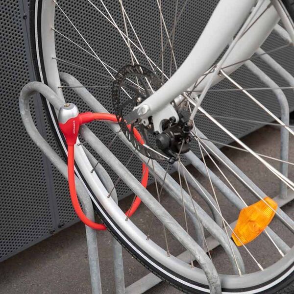 Dunlop Dunlop - Zapięcie do roweru spiralne na klucz 65 cm (Czerwony) 14265661 5904501203364